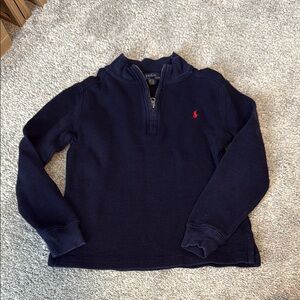 Navy Boys’ Polo Quarter-Zip
